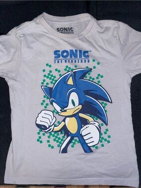 Sonic the Hedgehog Kids White Graphic Tee